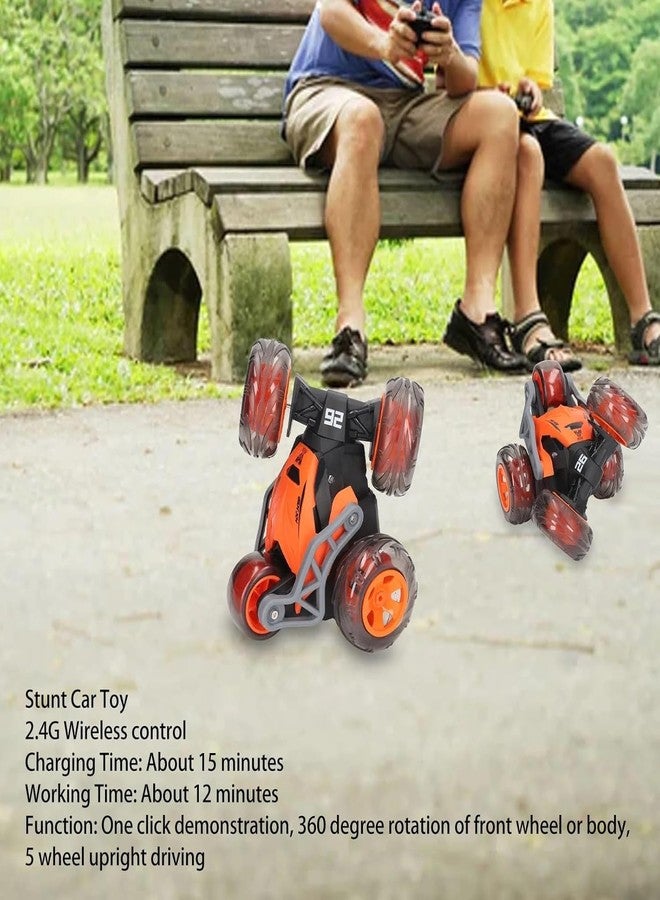 براند كونكور سيارات كونكر القابلة لإعادة الشحن للتحكم عن بعد للأطفال، سيارة بخمس عجلات تعمل بجهاز تحكم عن بعد بتردد 2.4 جيجاهرتز، سيارة سباق عالية السرعة تدور 360 درجة، ألعاب قيادة للأولاد والبنات (سيارات حمراء) - Image 2